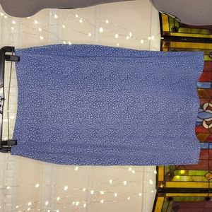 Vintage EXPRESS Lavender and Purple Knit Floral Skirt, size Medium